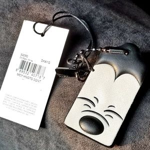 NWT Disney x Coach Mickey Squint Hang Tag Fob